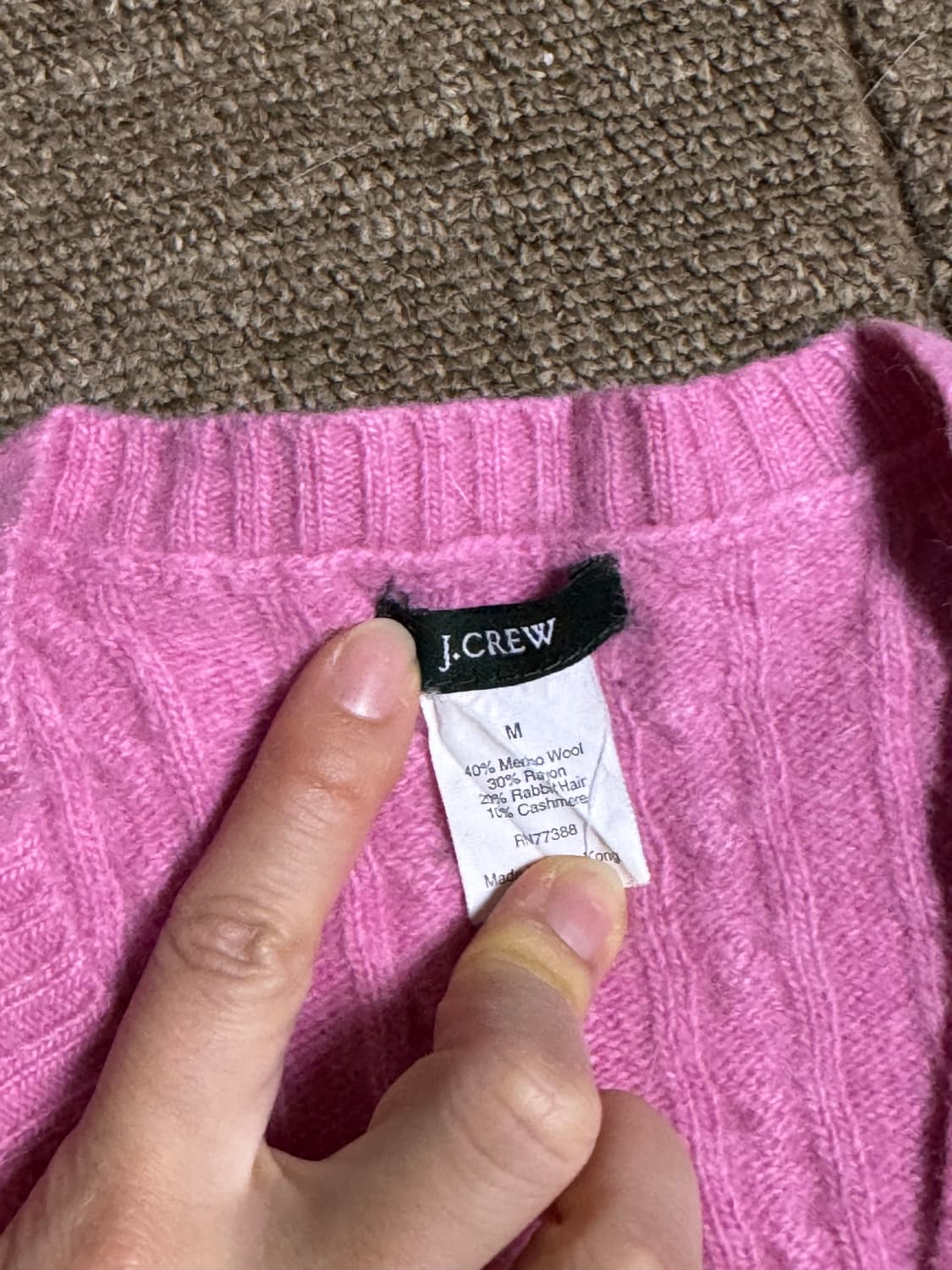 J crew  니트 조끼 M 상품이미지2