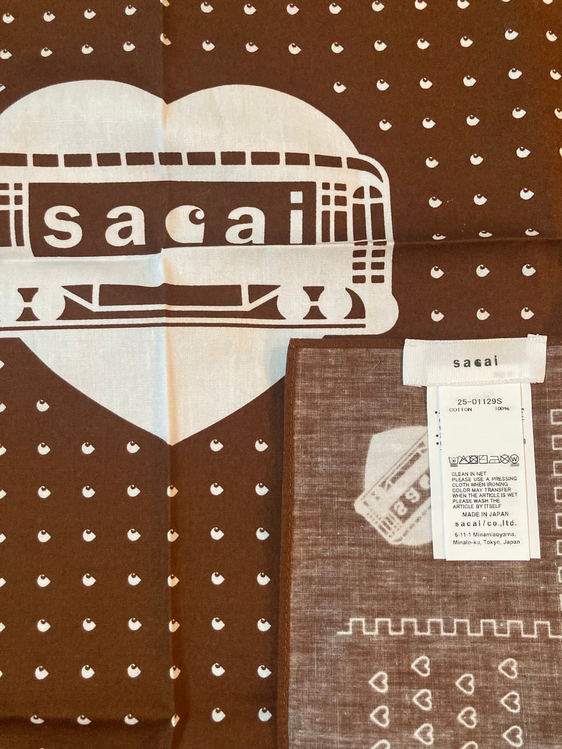 sacai 사카이 칼하트 콜라보 반다나 스카프 / 새상품 상품이미지2