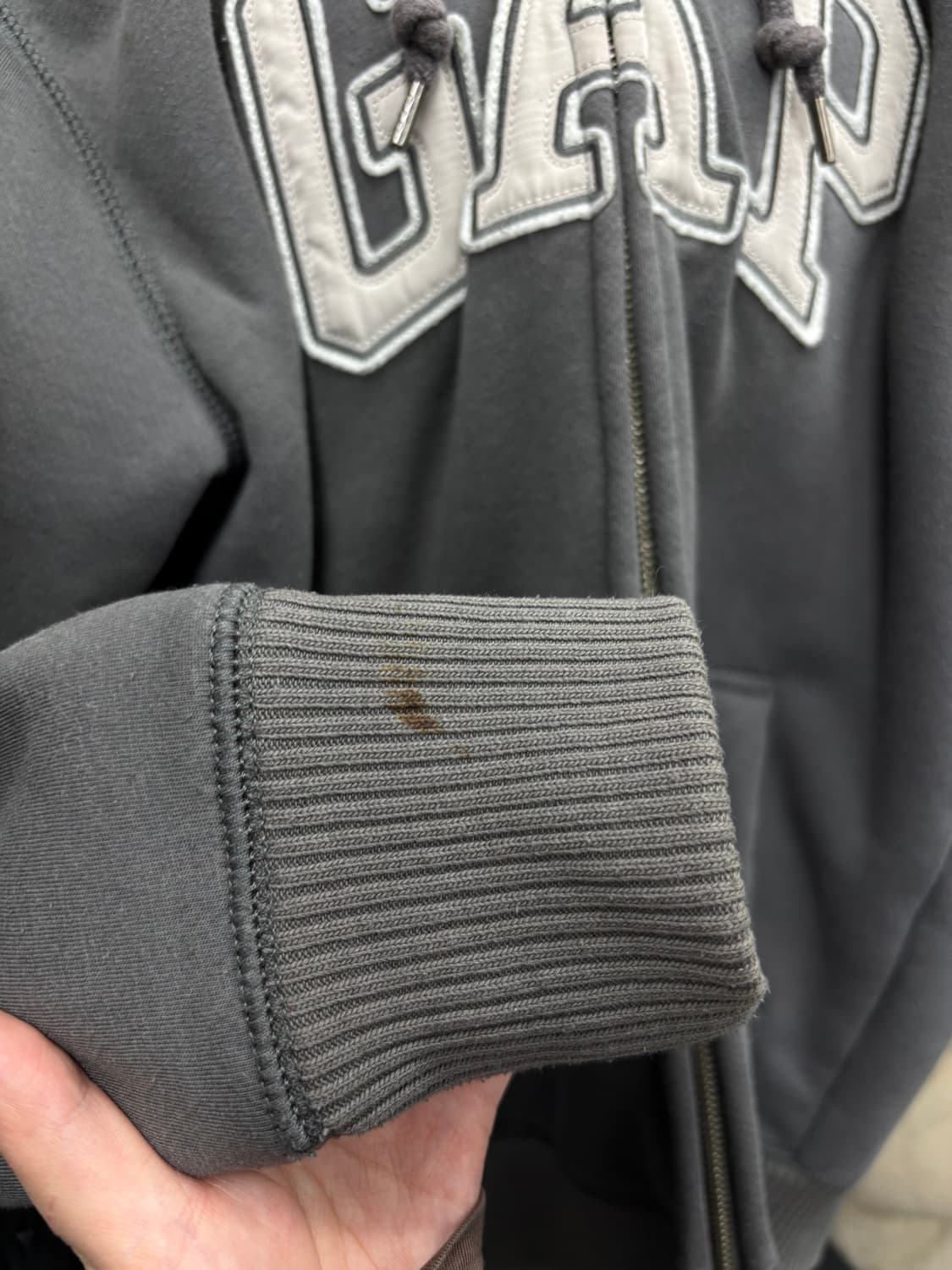 GAP 쉐르파 그레이 후드집업 상품이미지6