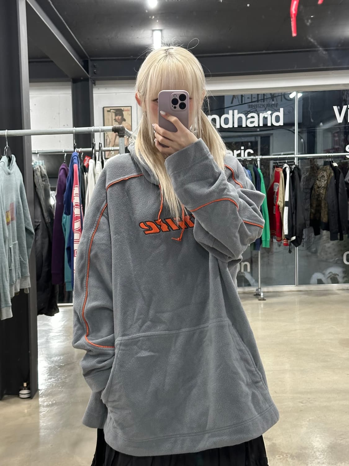 나이키 오버핏 플리스 후드티 상품이미지1