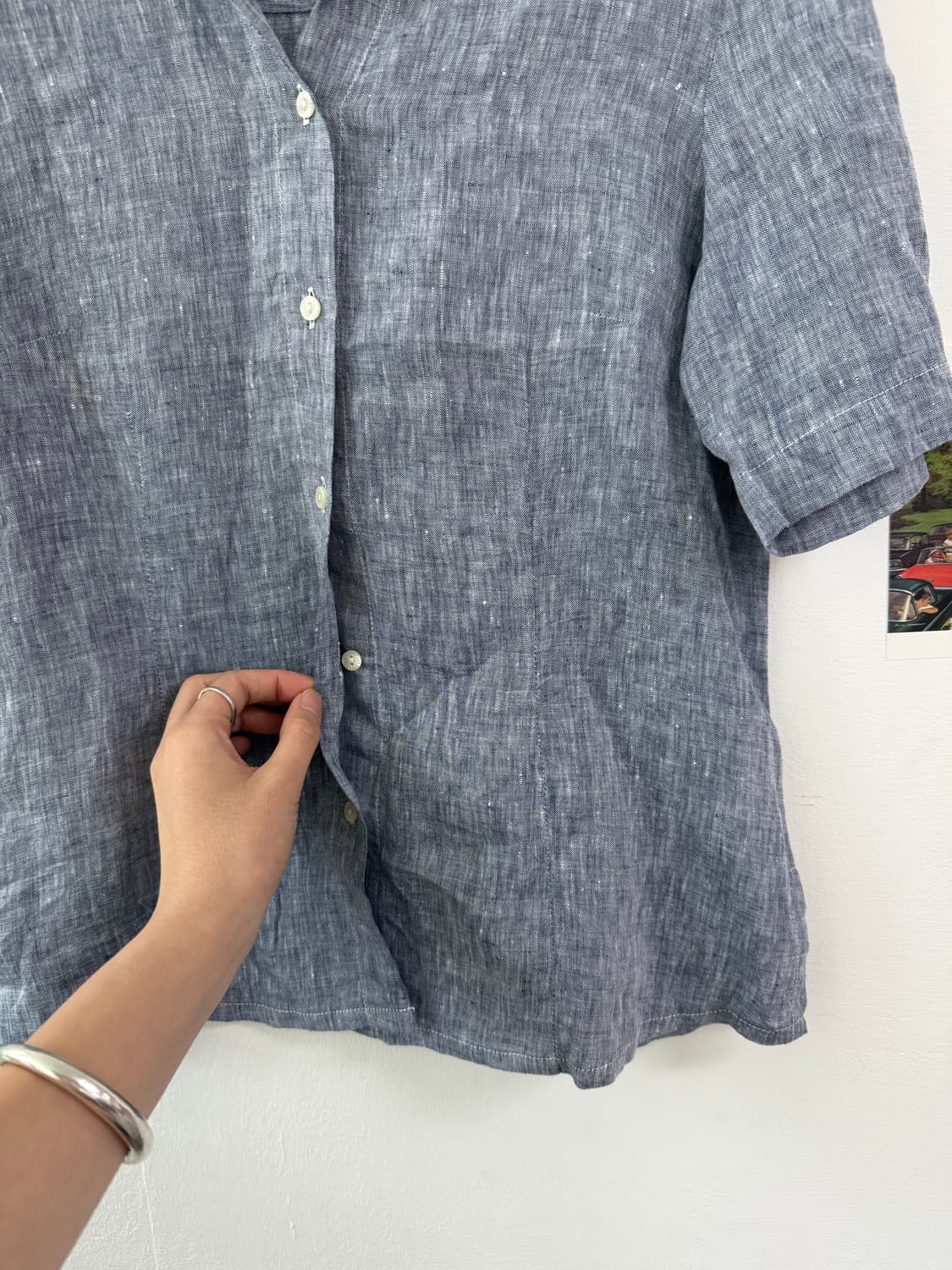Italy linen blouse 린넨 블라우스 상품이미지2