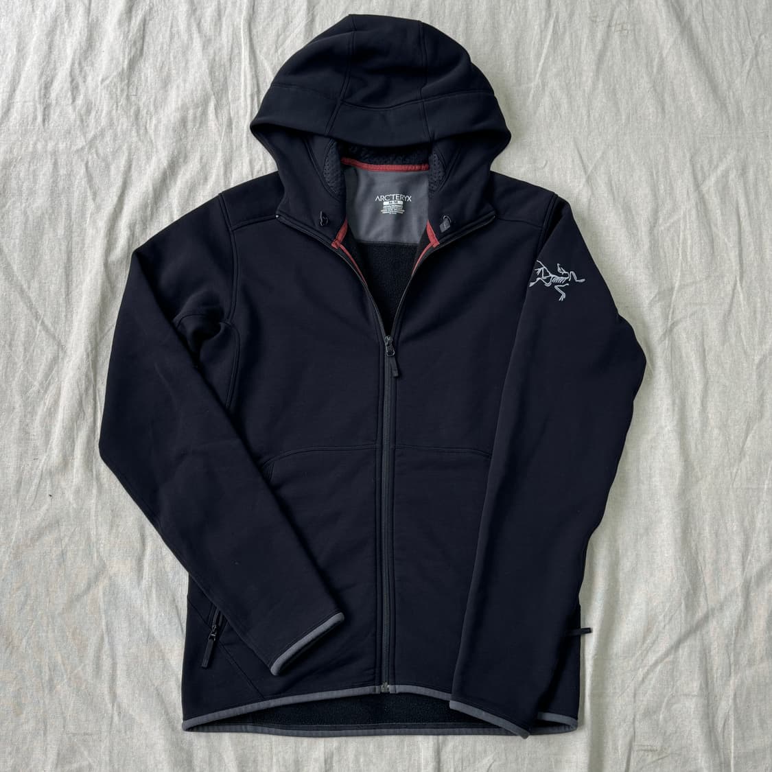 아크테릭스 자수 기모 소프트쉘 후드집업 M 상품이미지1