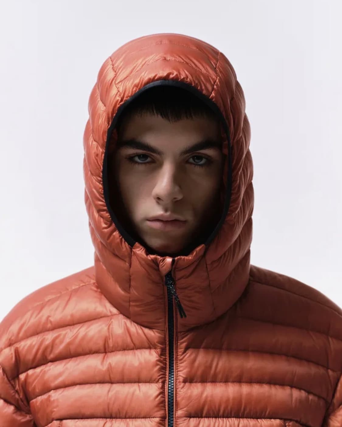 무신사스탠다드/ 시티 레저 시어 립스탑 후디드 라이트 다운 재킷/ XXL 상품이미지5