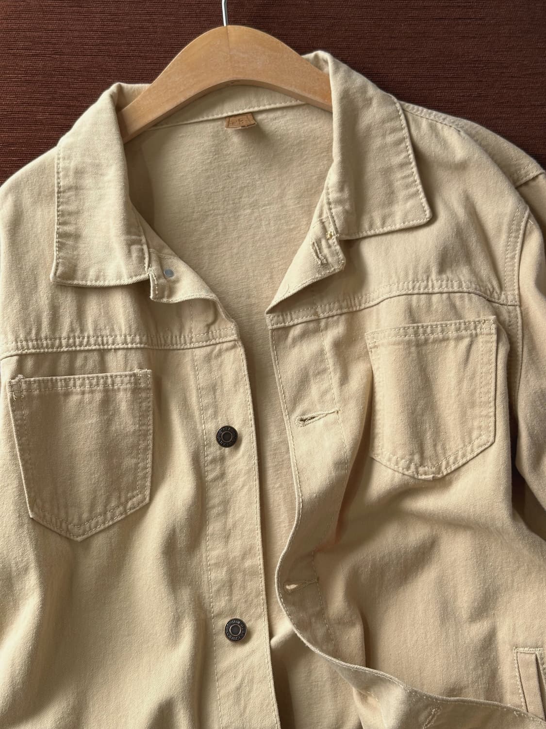 Loose silhouette cotton trucker jacket 상품이미지5
