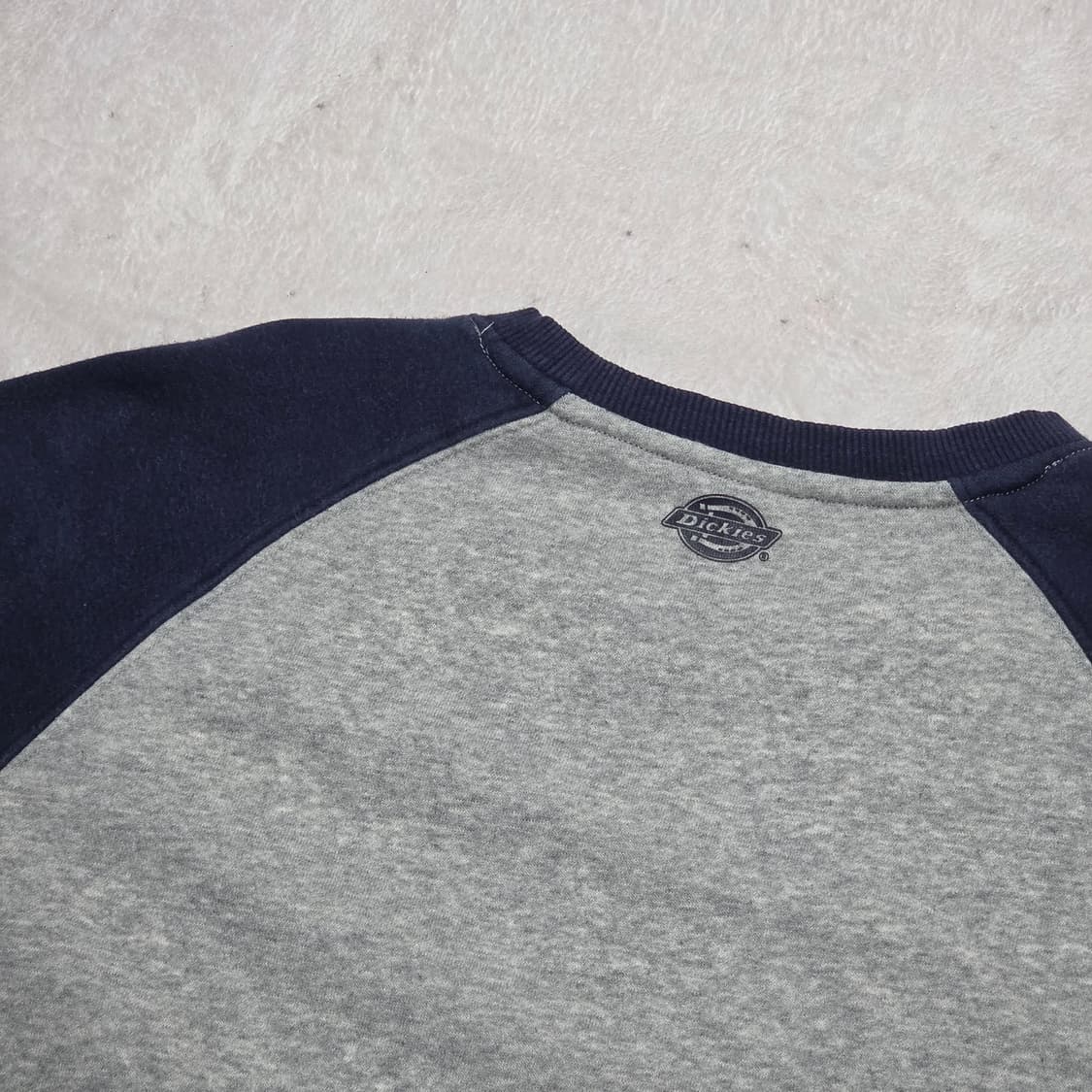 디키즈 네이비 그레이 배색 맨투맨 상품이미지5