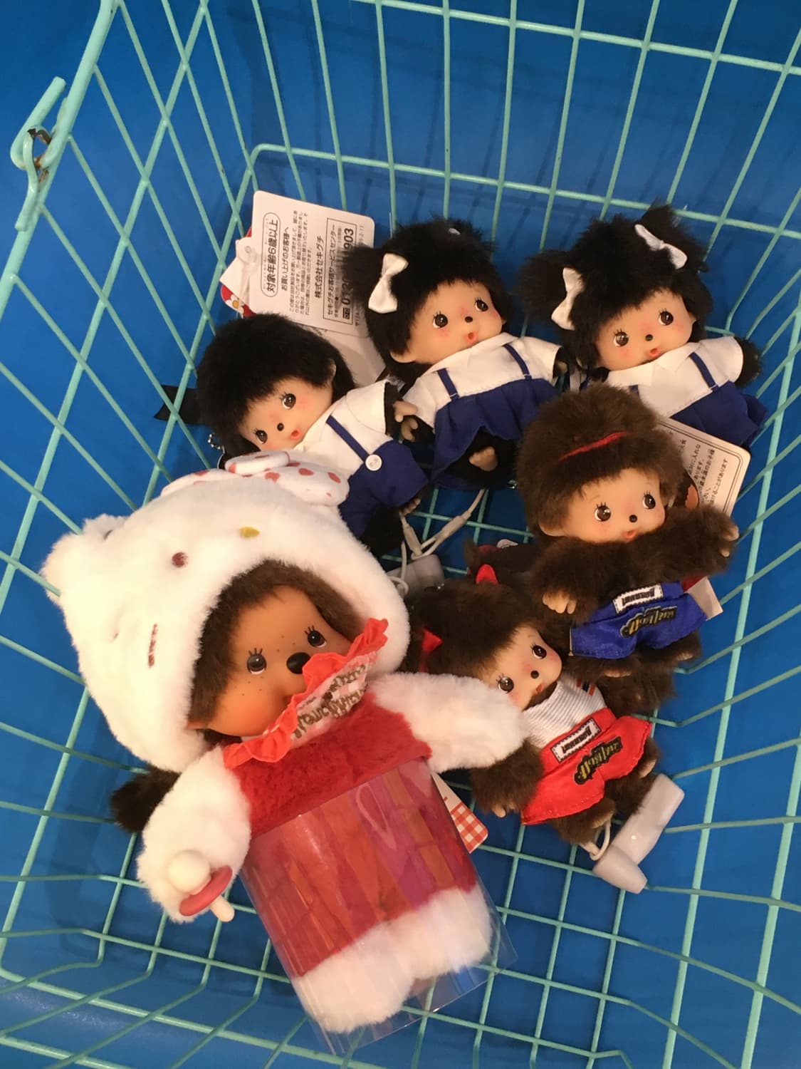 몬치치 x 헬로 키티 깅엄 체크 S 인형 상품이미지2