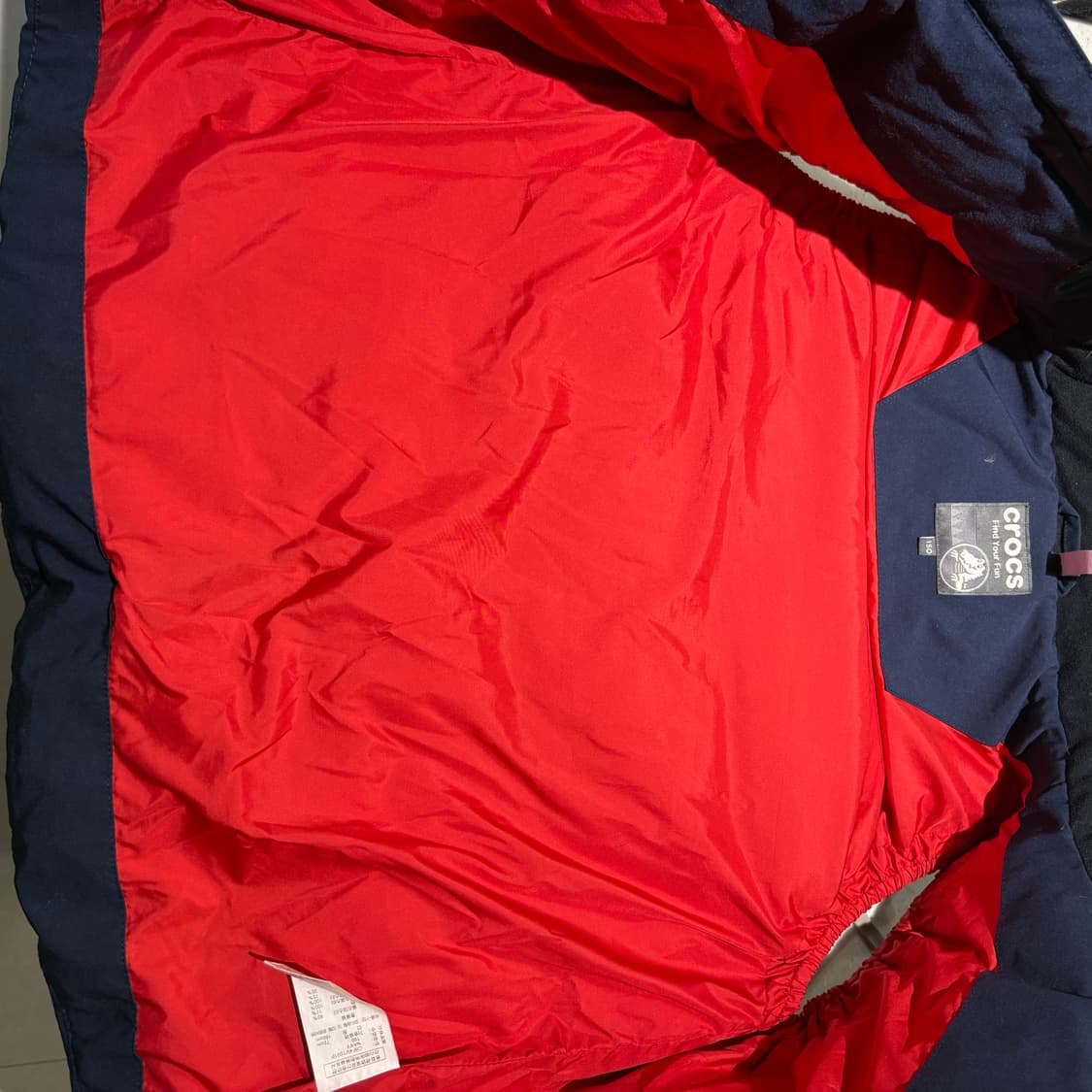 크록스 아동 패딩 조끼 네이비 150 상품이미지8