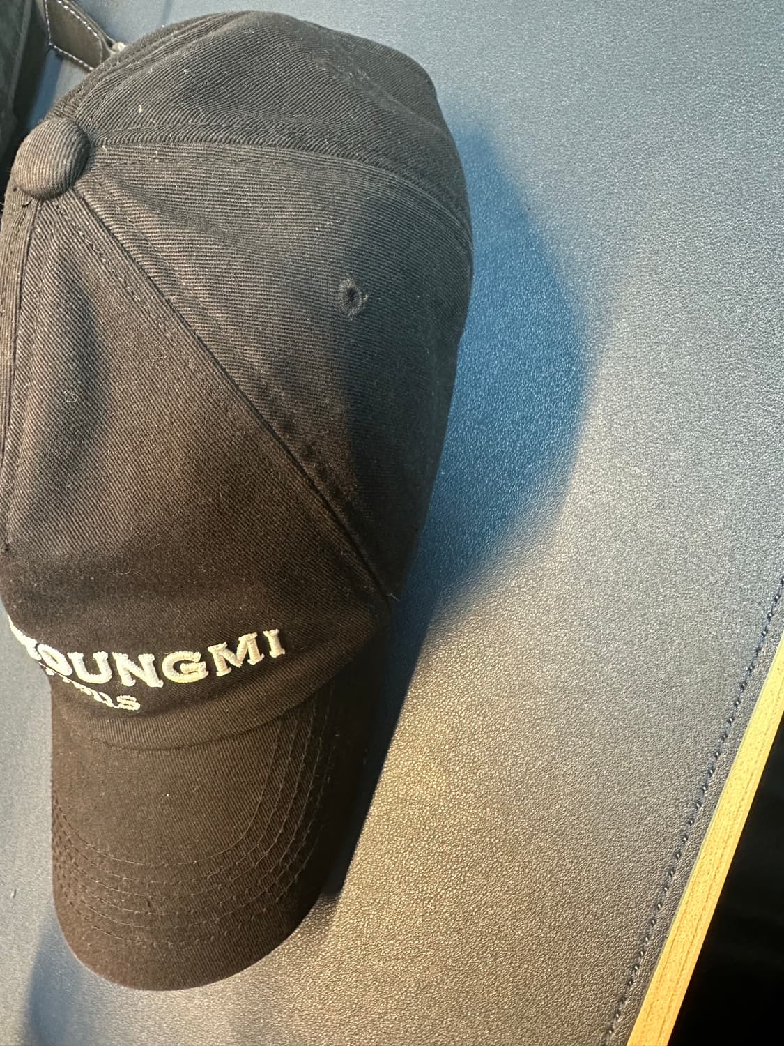 Wooyoungmi Embroidered Ball Cap Black -  상품이미지3