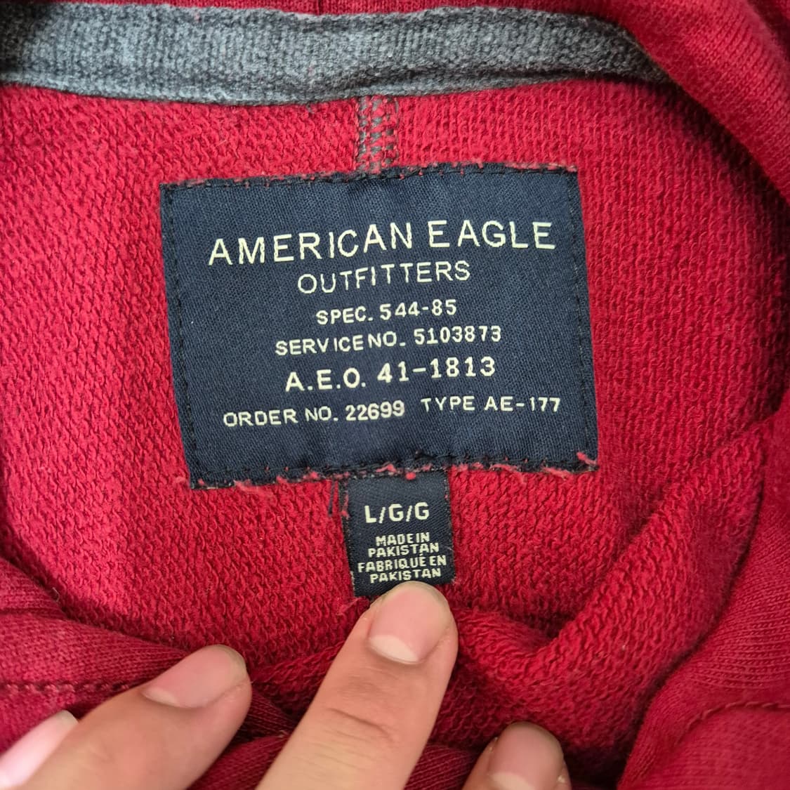 아메리칸 이글 아웃피터스 남성 후드티 상품이미지5