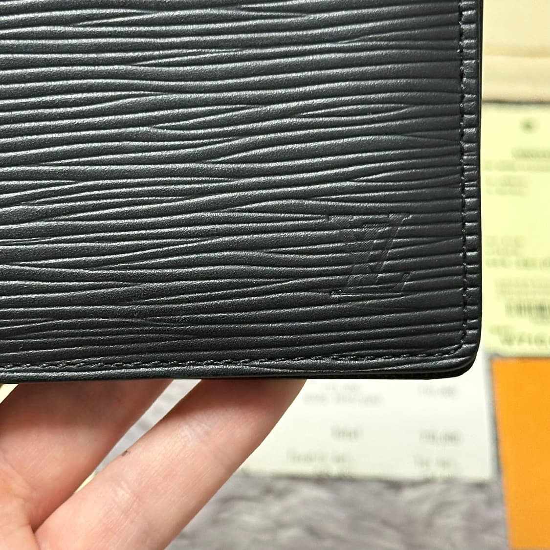 [풀구성] 루이비통 에삐 슬렌더 월릿 반지갑 블랙 상품이미지3