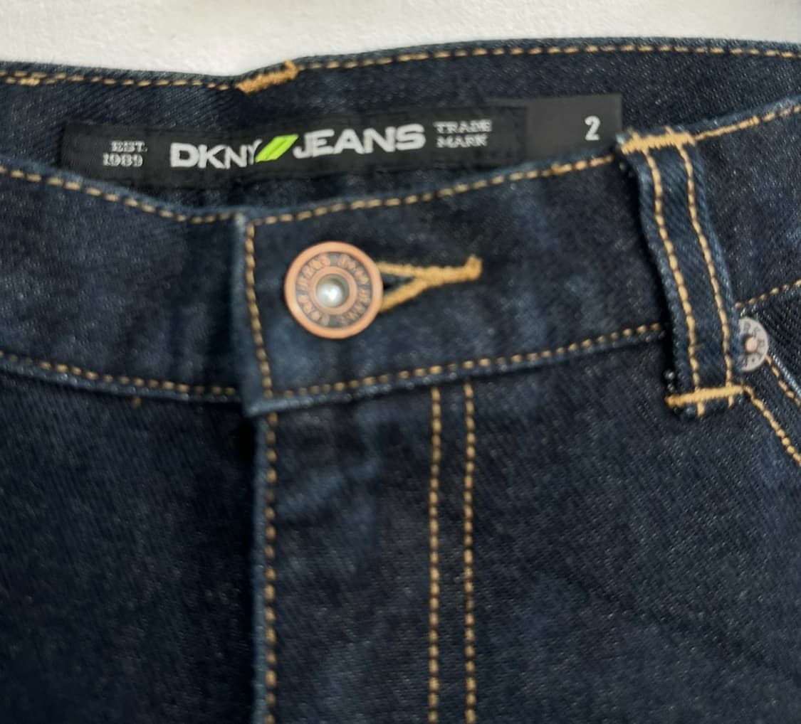 일본 DKNY Y2K 로우라이즈 생지 진청 일자핏 슬림핏 청바지 핀터 상품이미지7