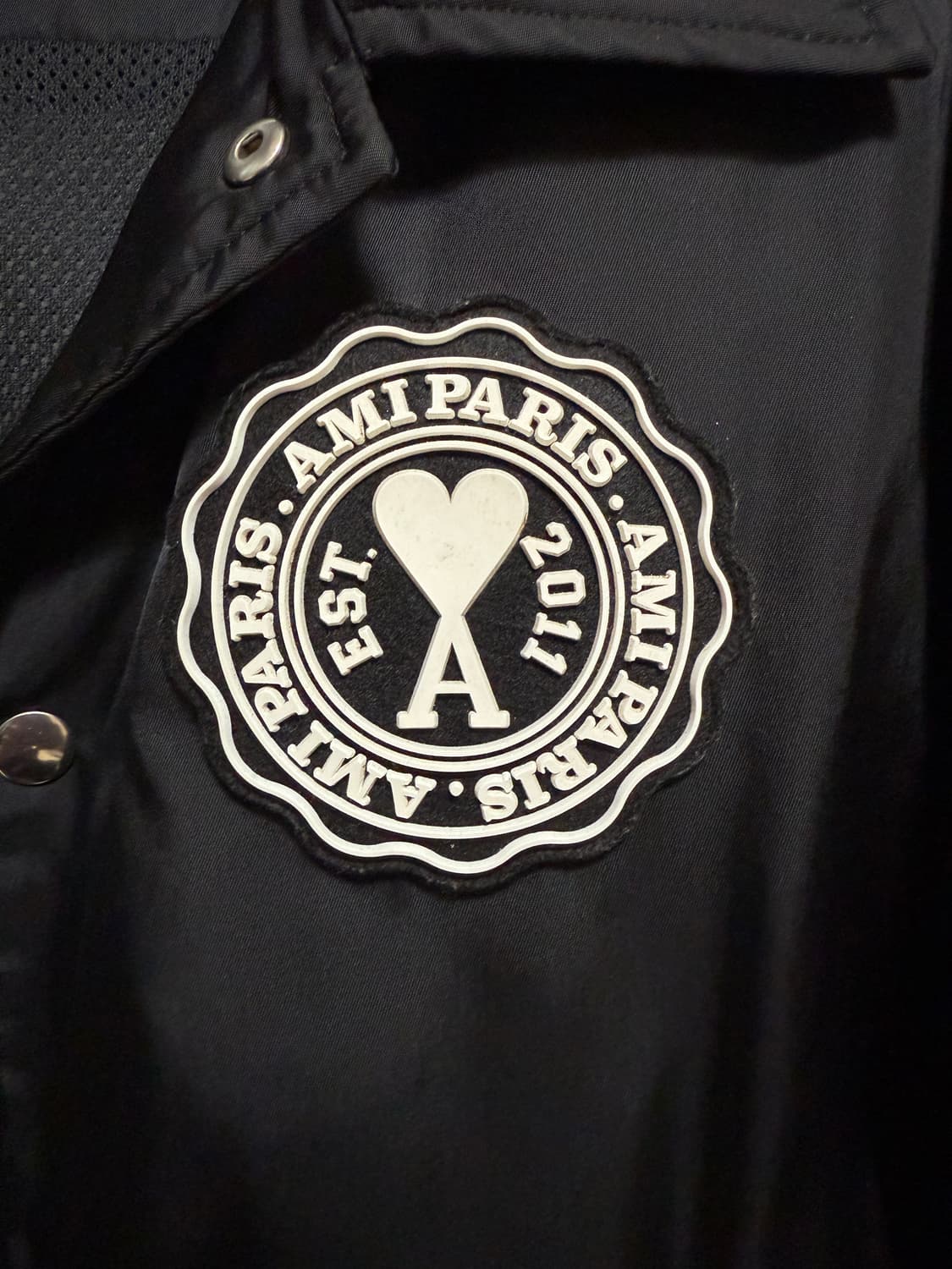 [정품] 아미 파리스 하트로고 프랑스 코치자켓 상품이미지2