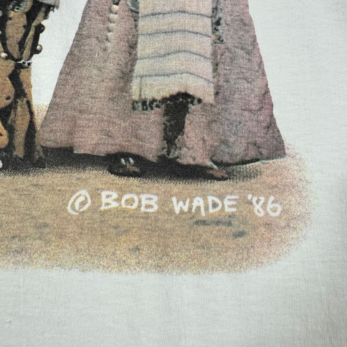 빈티지 Bob Wade 밥웨이드 네이티브 아메리칸 아트 티셔츠 상품이미지6