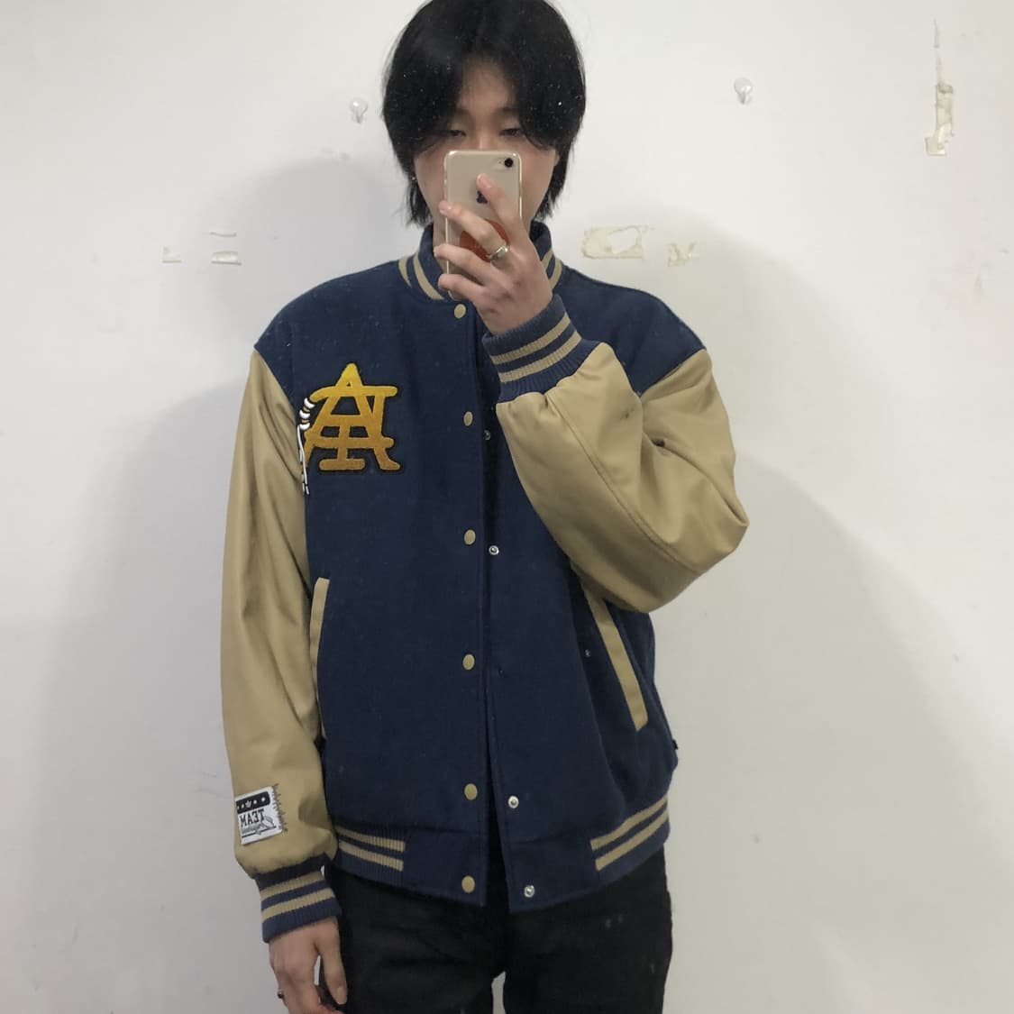 아디다스 네이비/베이지 스타디움 자켓  상품이미지3