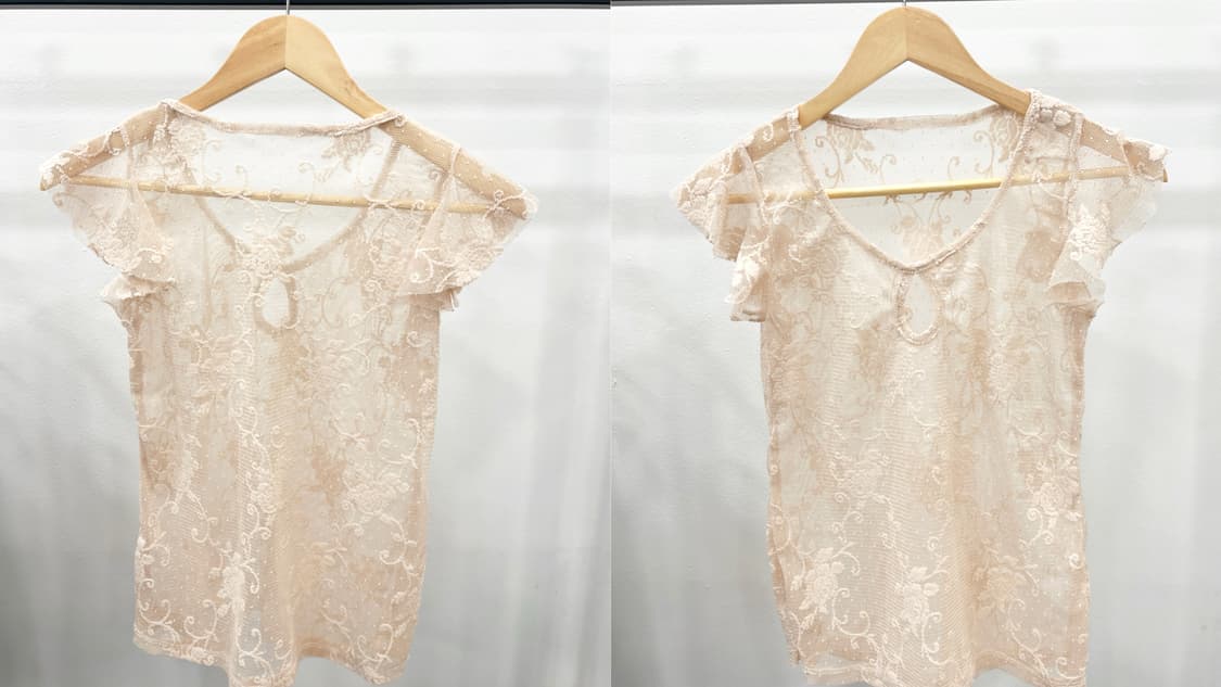 Blush sheer pink top 상품이미지2