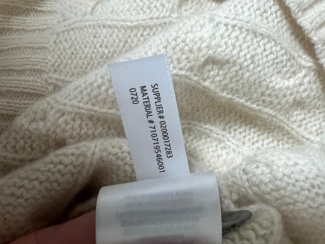 폴로 캐시미어 니트 아이보리 상품이미지4