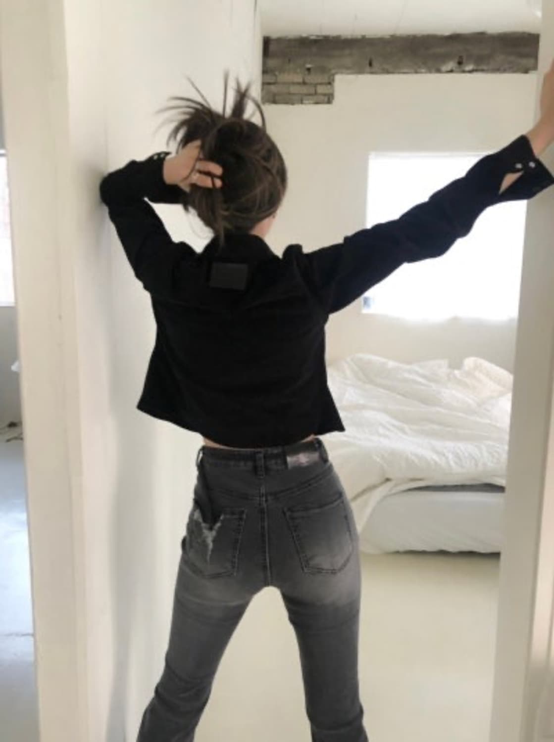 <새상품>애즈온 제니스 코듀로이 셔츠 차콜 상품이미지4