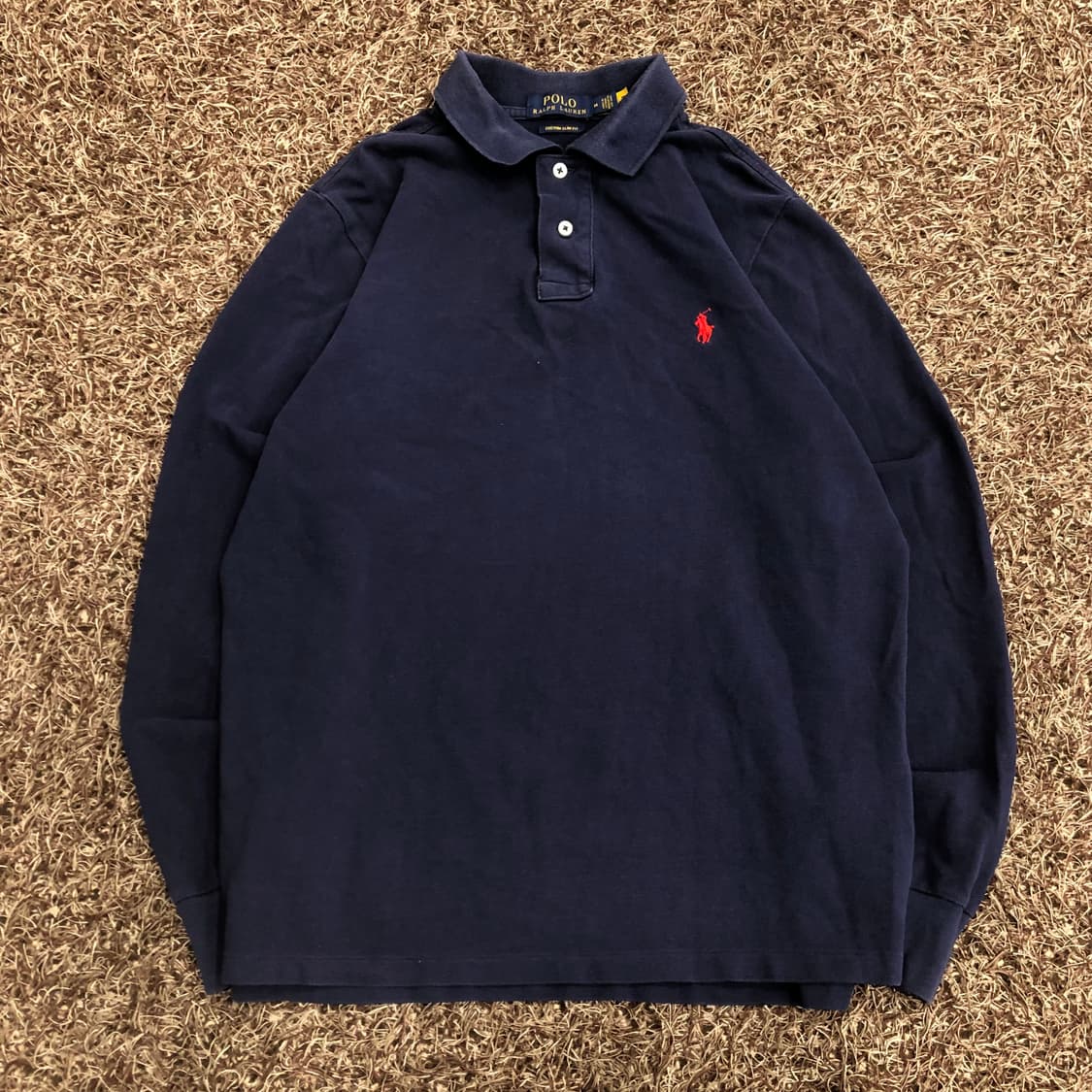 폴로 랄프로렌 네이비 PK 카라 폴로티 롱슬리브 티셔츠 상품이미지1