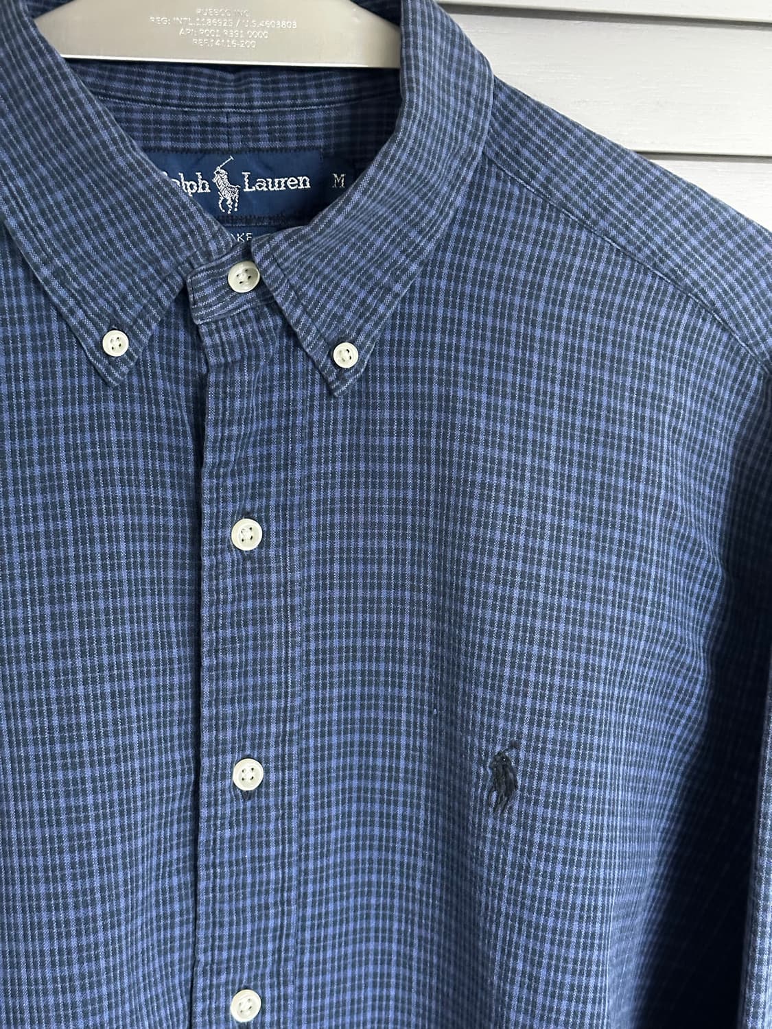 폴로 블루체크 긴팔셔츠 판매 상품이미지5