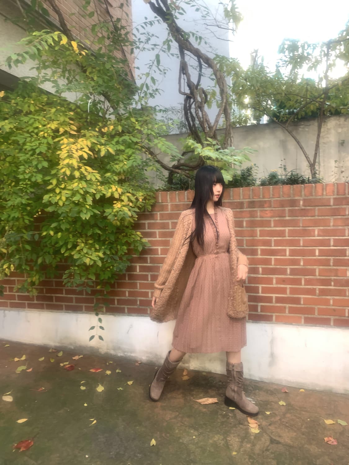 Vintage Frill Collar Dress 상품이미지5