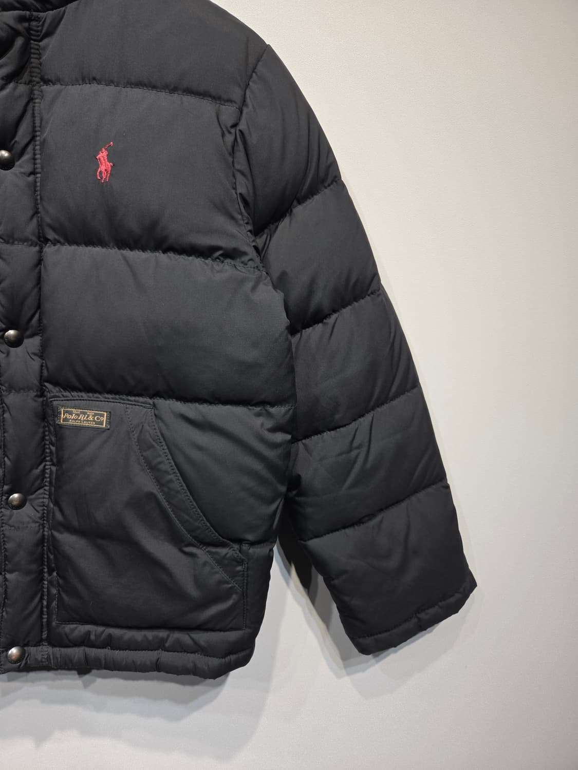 폴로 랄프로렌 블랙 다운 푸퍼 패딩 자켓 상품이미지5