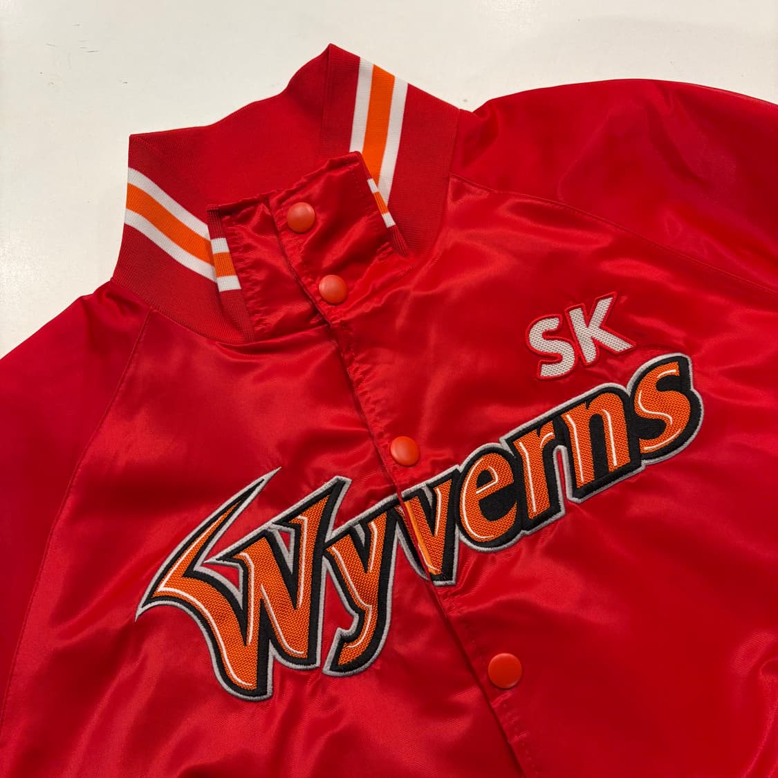 [XL] SK 와이번스 야구 점퍼 레드 B314 상품이미지3