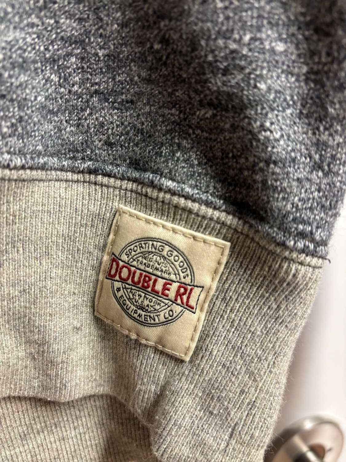 [S] RRL 코튼 플리스 후디 그레이 상품이미지5