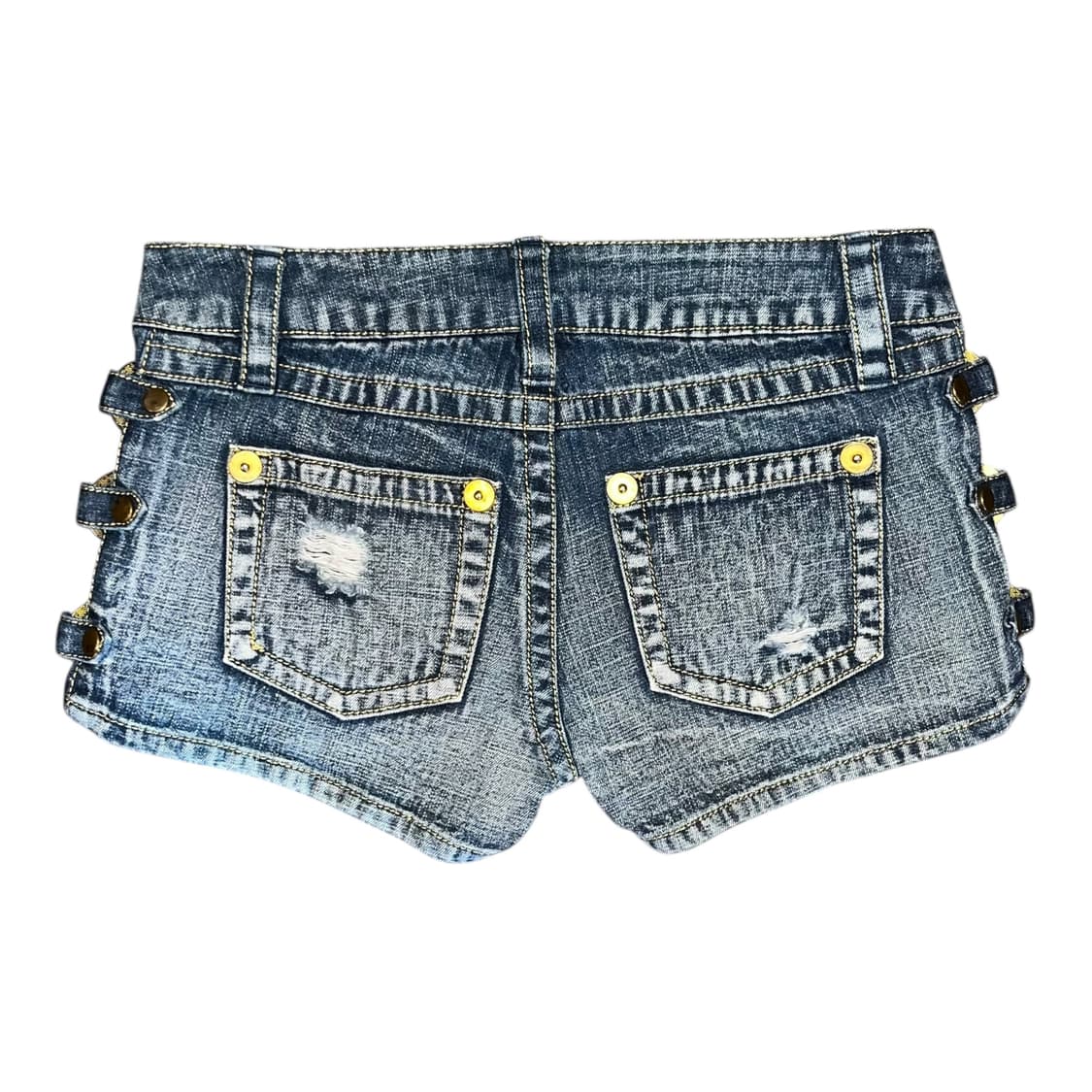 아일렛 탈부착 데님 숏팬츠 y2k갸루펑크 상품이미지3