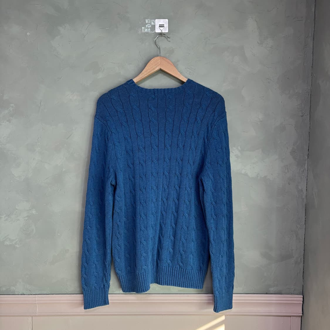 폴로 랄프로렌 꽈배기 니트 블루 상품이미지4