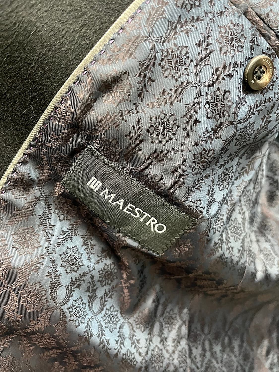 100) 마에스트로 콜롬보 캐시미어100% 코트  상품이미지7