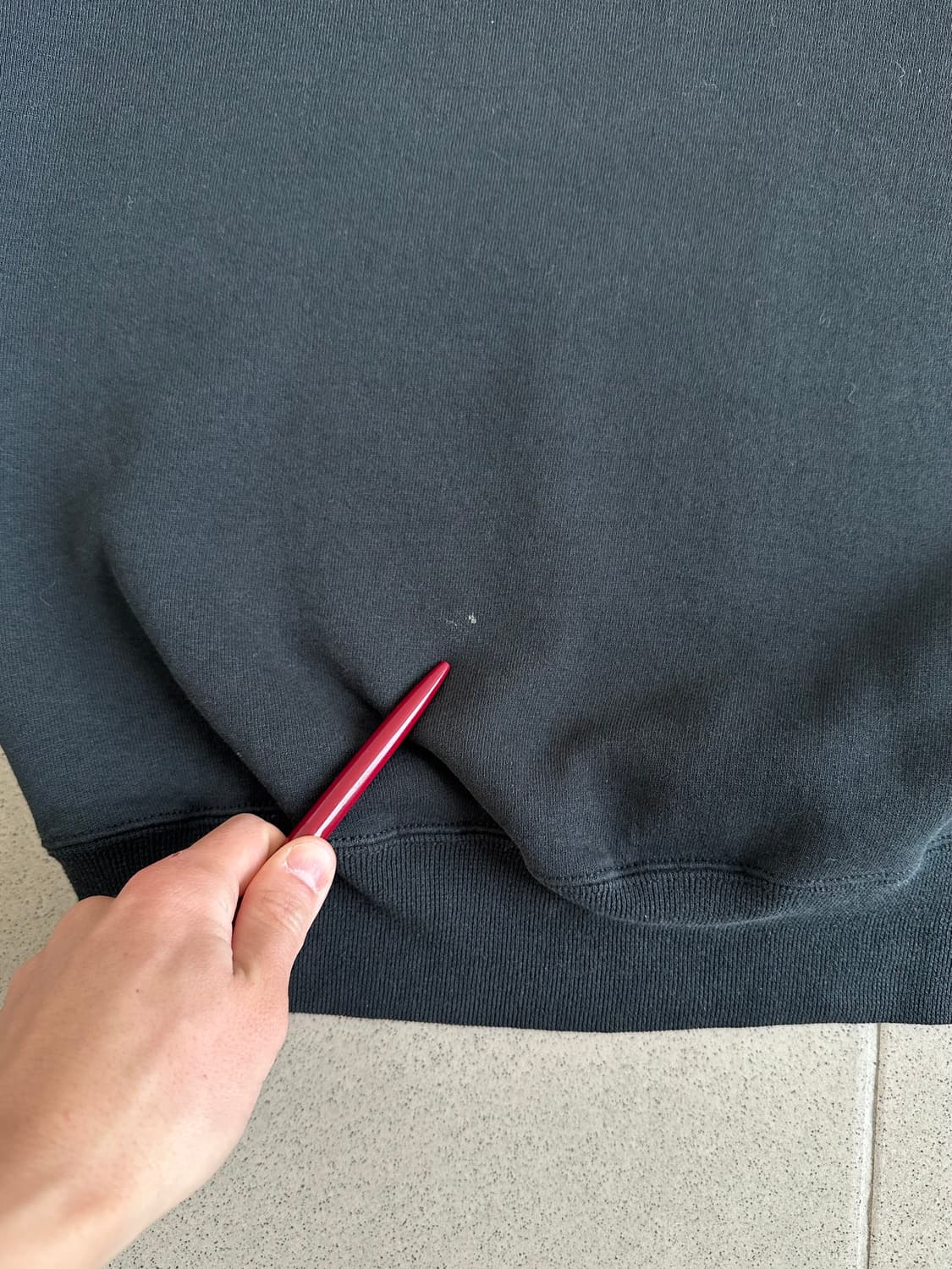 90s 빈티지 러셀 스웻셔츠 블랙 XXL USA 상품이미지7