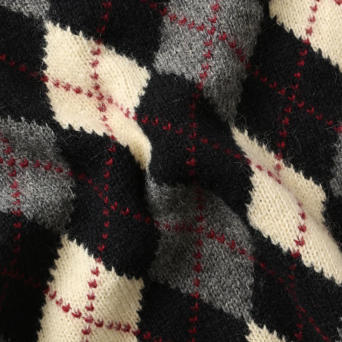 빔즈 아가일 울 브이넥 니트  상품이미지5