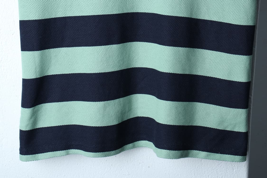 (L-XL) 자라 반팔 카라 티셔츠 반집업 스트라이프 네이비-H31674 상품이미지4