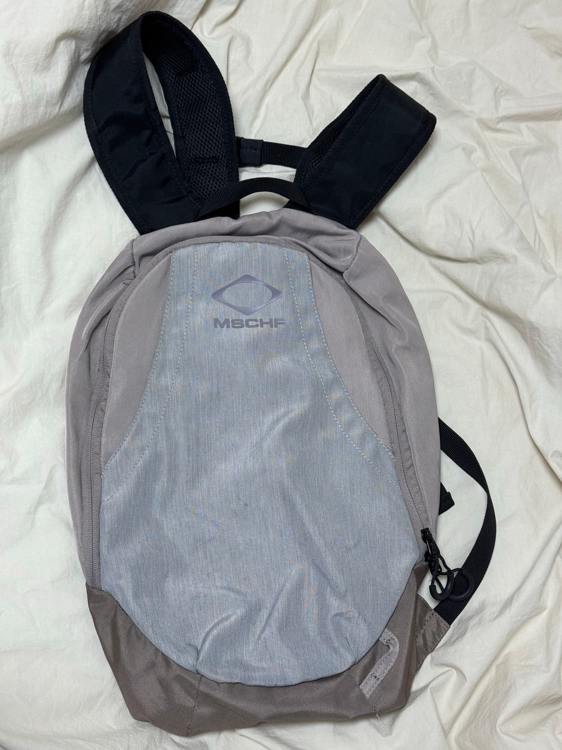 미스치프 | 롬버스 백팩 핑크 그레이 상품이미지3