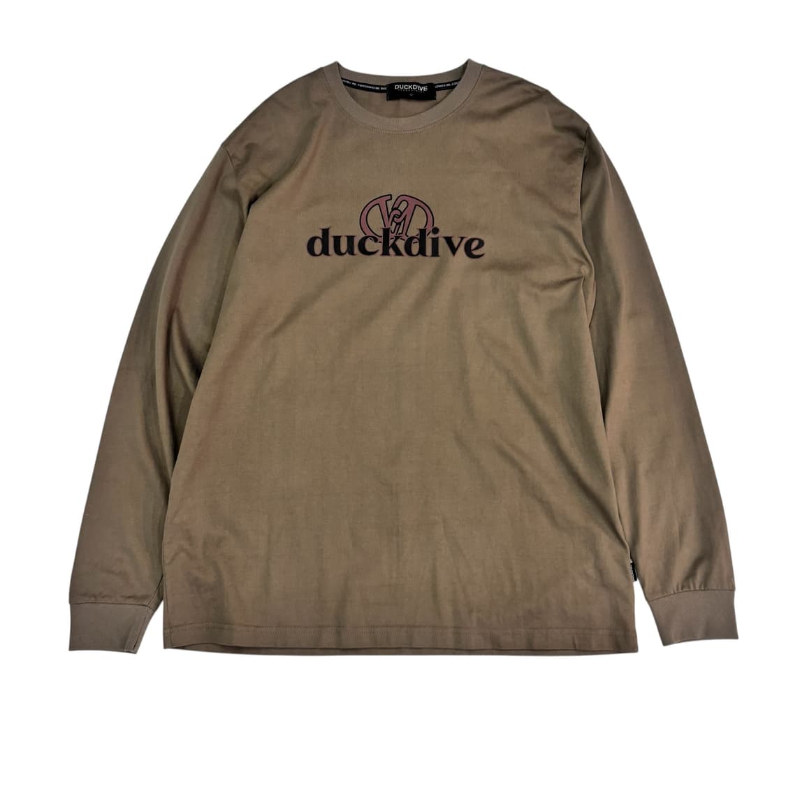 덕다이브 로고 카키 롱 슬리브 상품이미지1