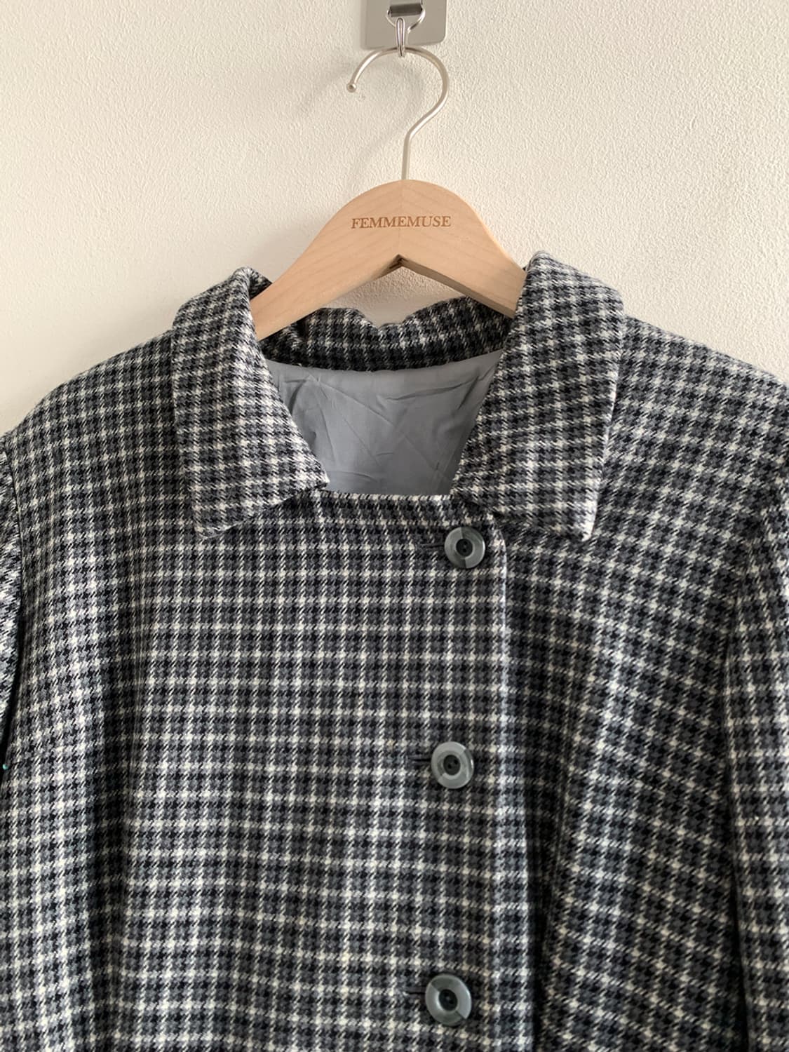 Classic check belted dress 상품이미지3