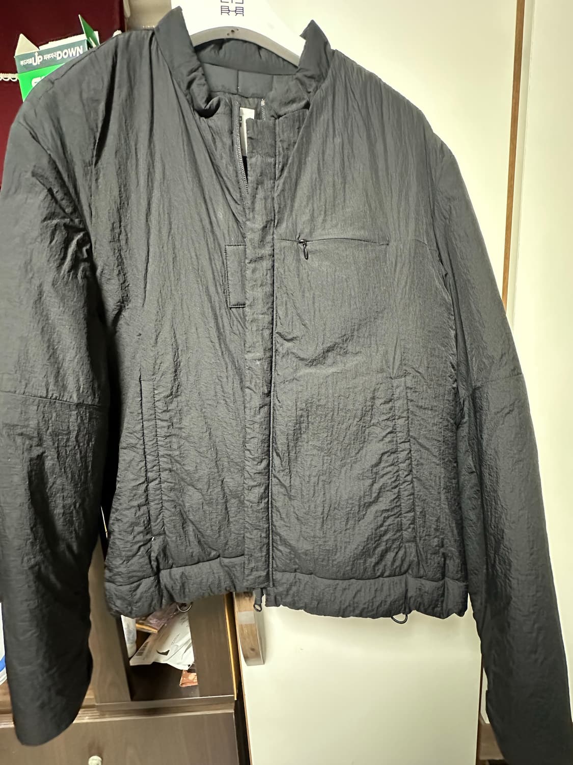 폴리테루 하이커자켓 블랙 2사이즈 상품이미지1