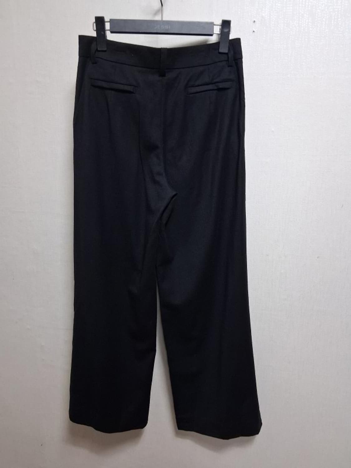 일본빈티지 BASILE28 여성 순모울 모직와이드팬츠 홑겸 얇은 울 순모 상품이미지2