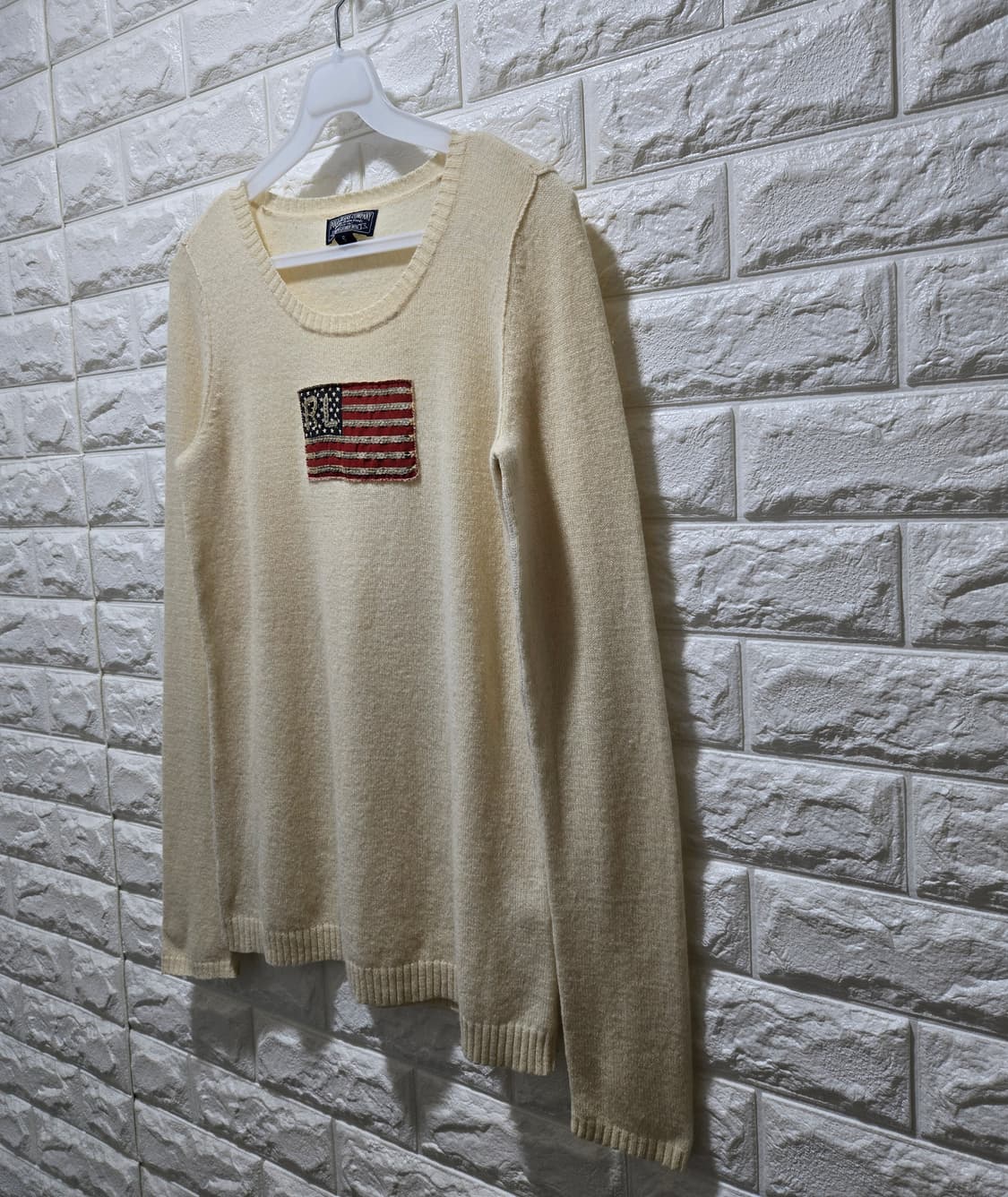 폴로 랄프로렌 진스 아메리칸 플래그 순모 니트 S 상품이미지4