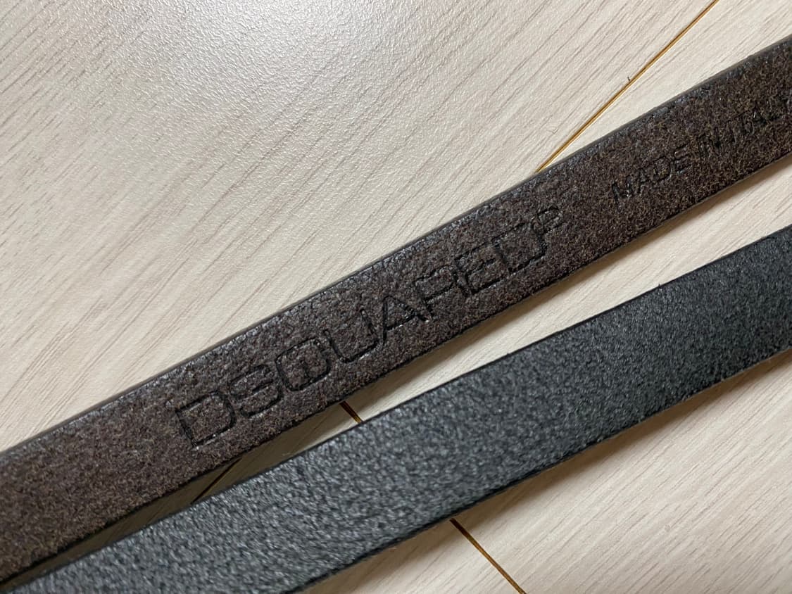 Dsquared2 디스퀘어드 가죽 벨트 2중 벨트 M 상품이미지3