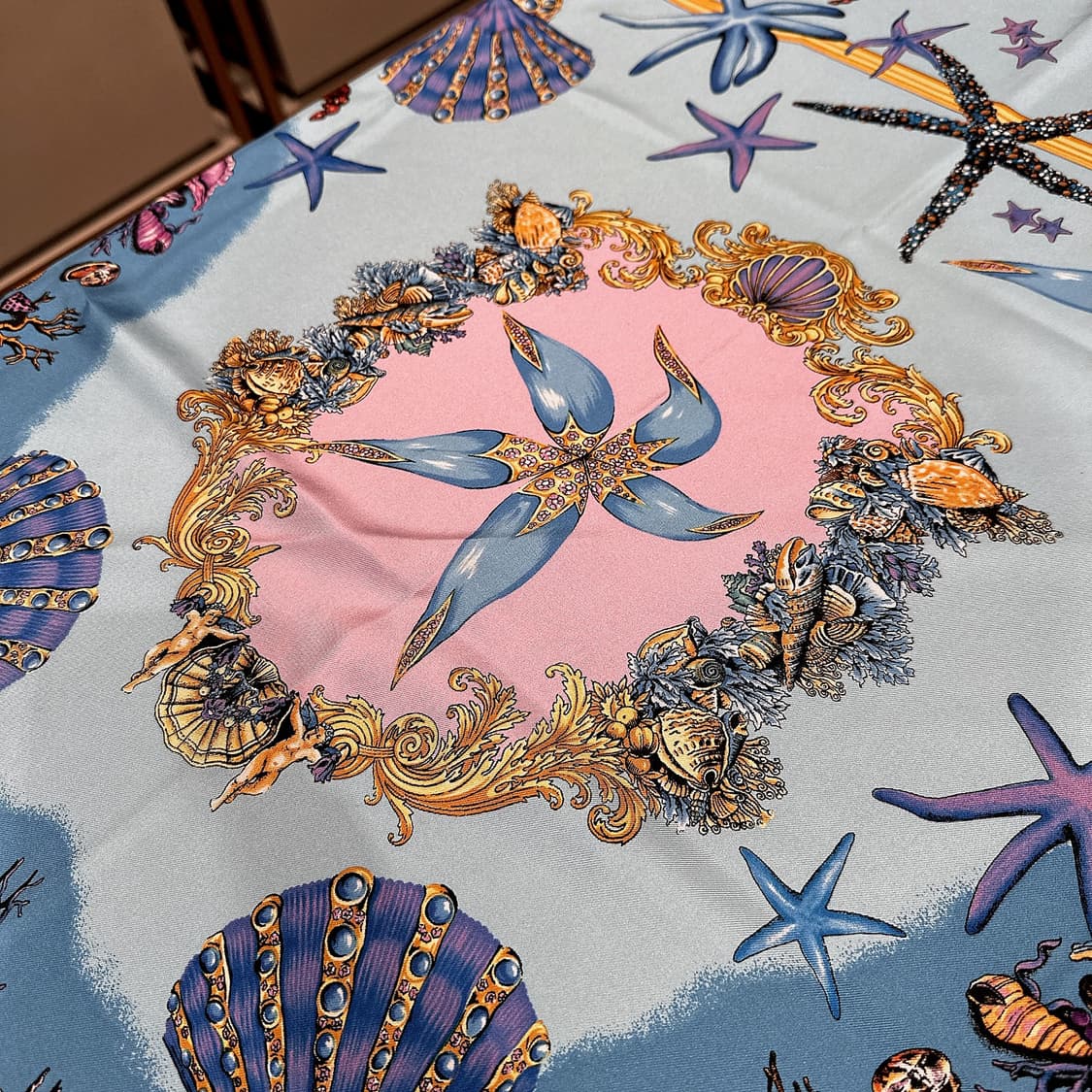 베르사체 여성 멀티컬러 실크 스카프 머플러 상품이미지2