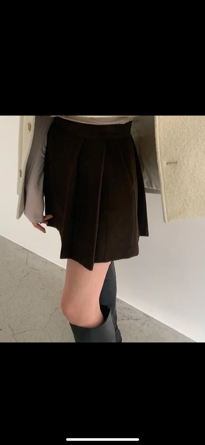 러브유쏘머치 젬마 스커트 브라운 m 상품이미지2