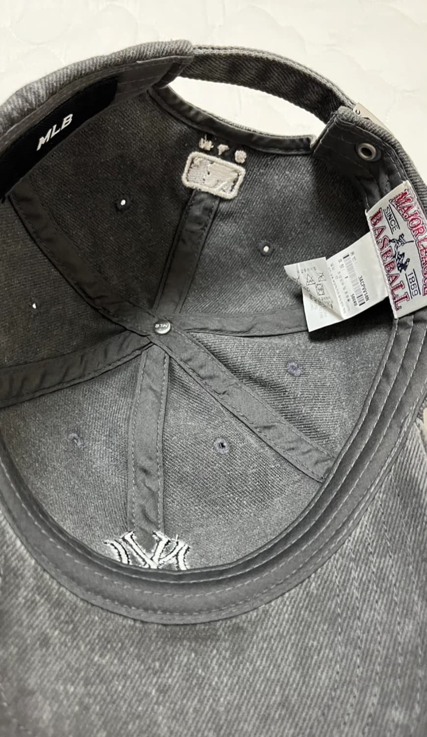 MLB 베이직 워싱 언스트럭쳐 볼캡 뉴욕양키스 상품이미지4