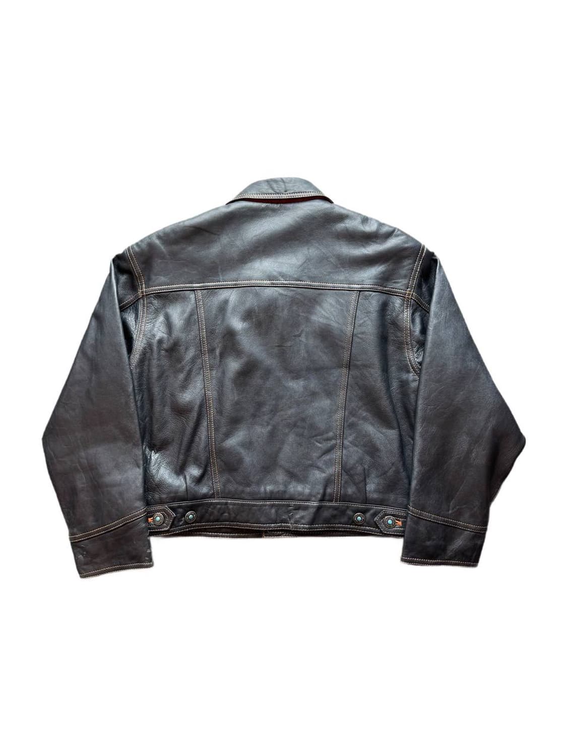 탑랭커 램 레더자켓 상품이미지2