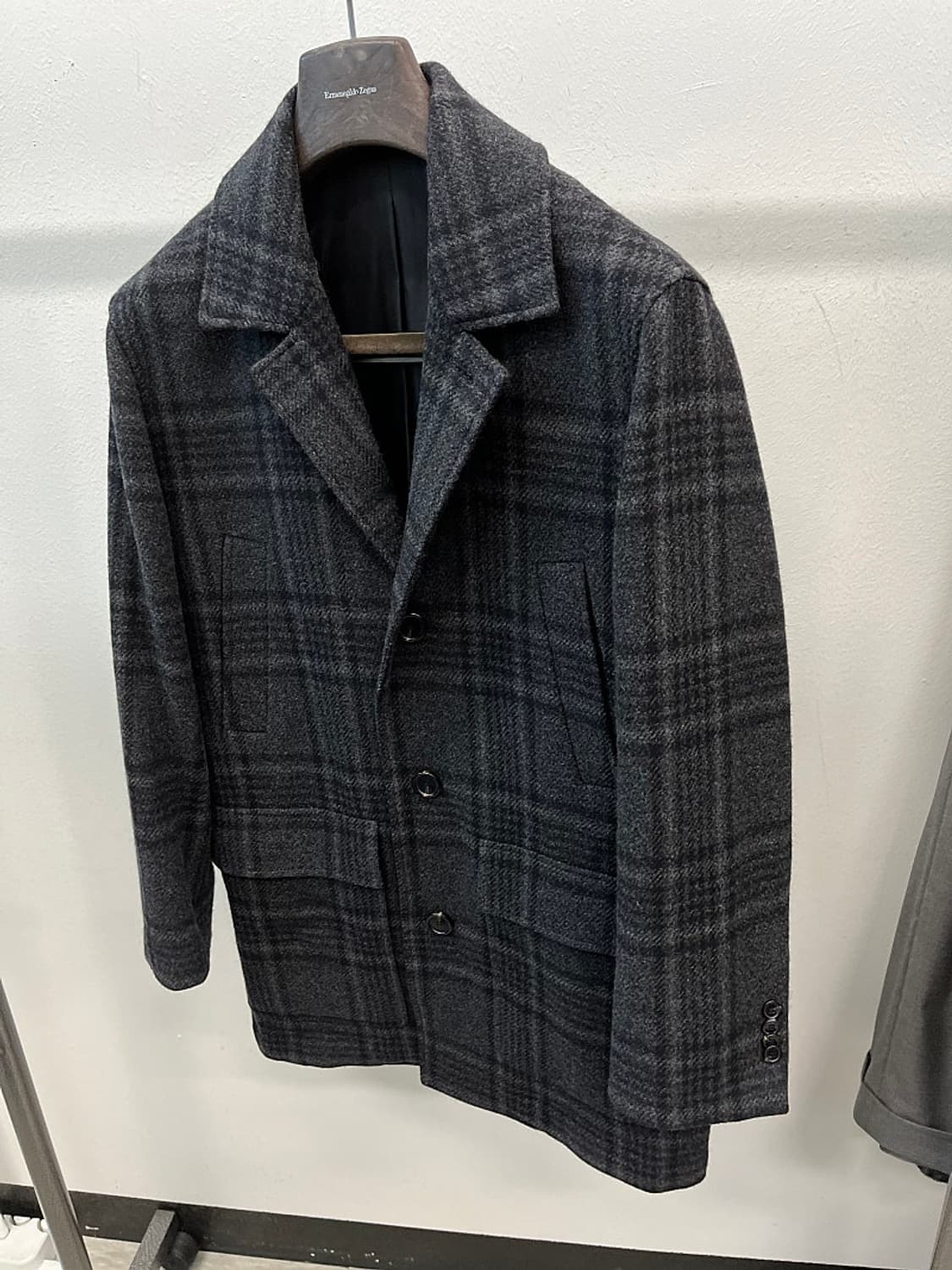 95) 맨온더분 체크 하프코트  상품이미지1