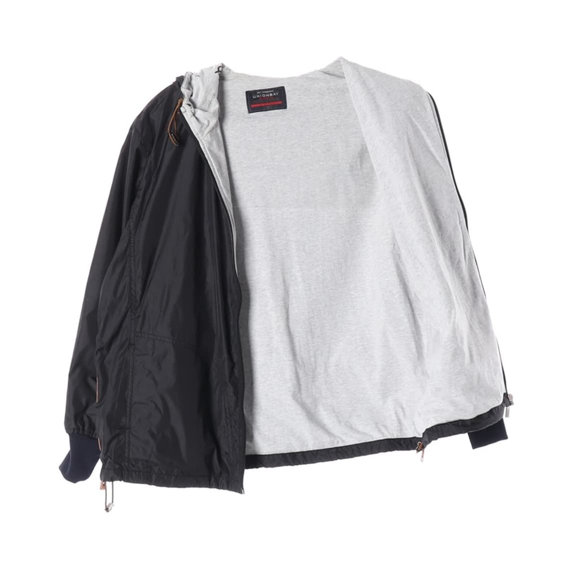 유니온베이 블랙 안감 배색 바람막이 L 상품이미지2