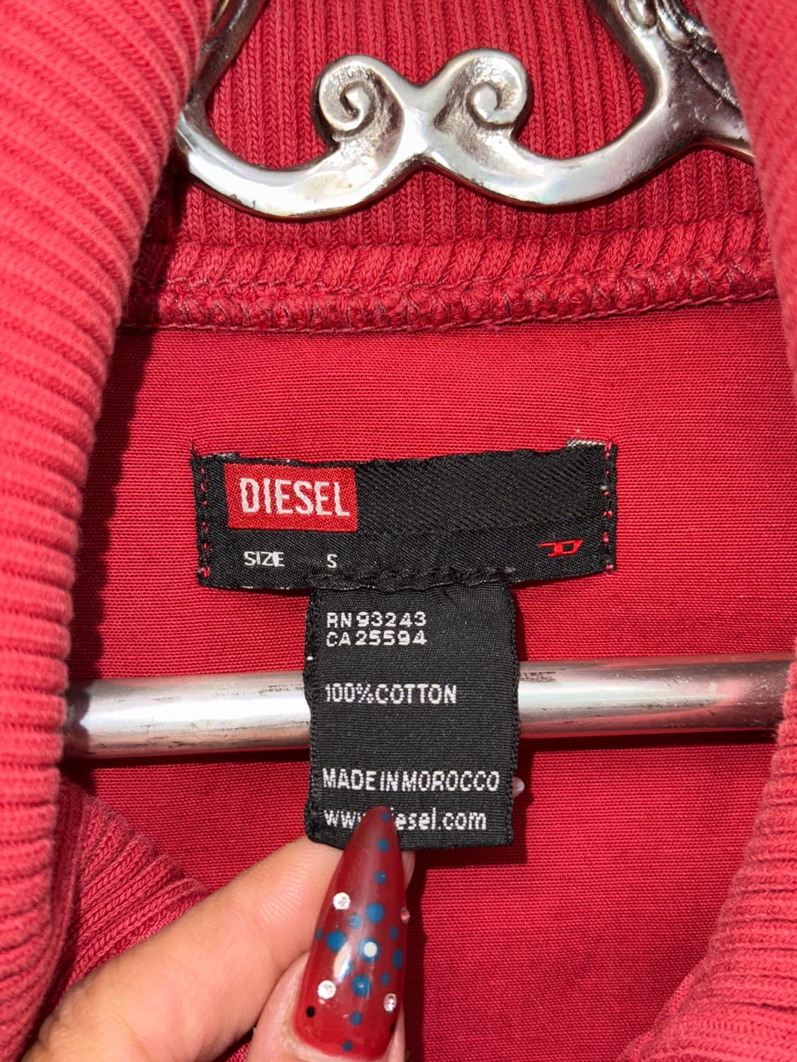 DIESEL red button detail blouson  상품이미지6