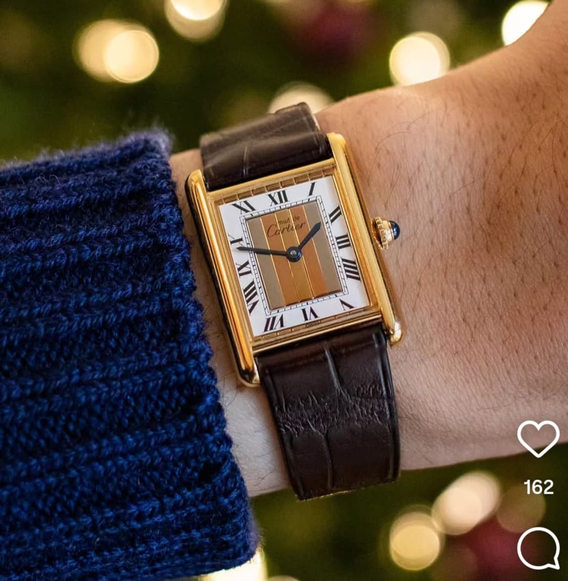 까르띠에 머스트 탱크 트리니티 다이얼 시계 1615 빈티지 라지 (LM) 상품이미지10