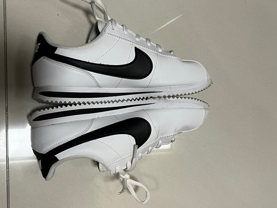 나이키 코르테즈 베이직 SL 화이트블랙 GS 상품이미지5