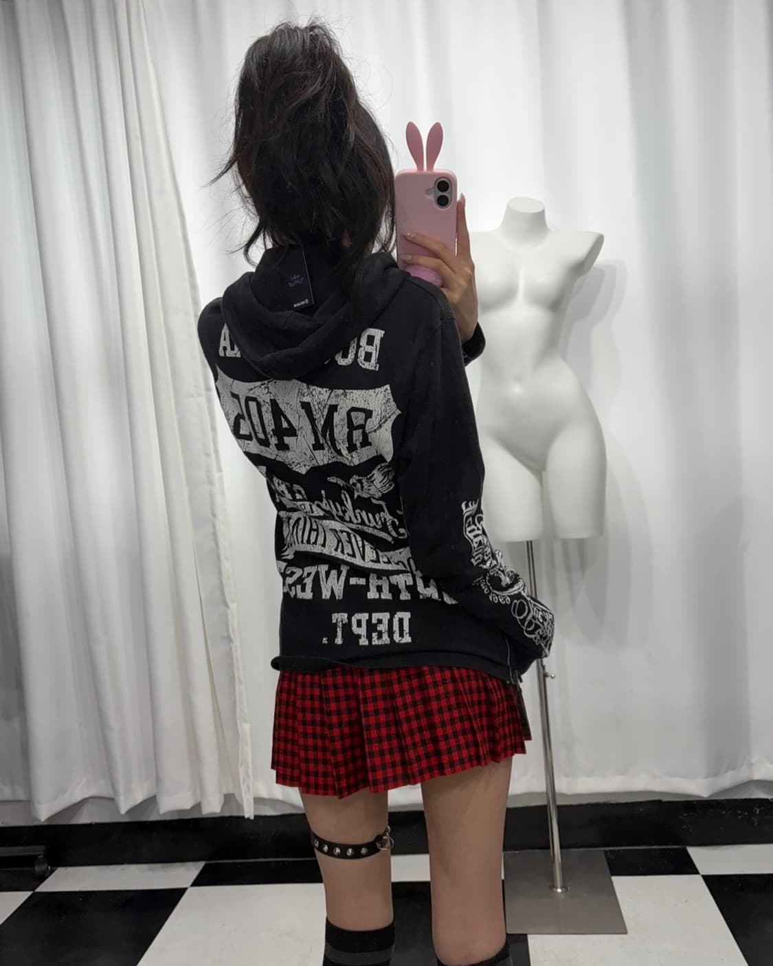 🎸블랙 프린팅 후디🎸 상품이미지3